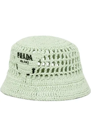 Prada Fischerhut mit Logo-Stickerei