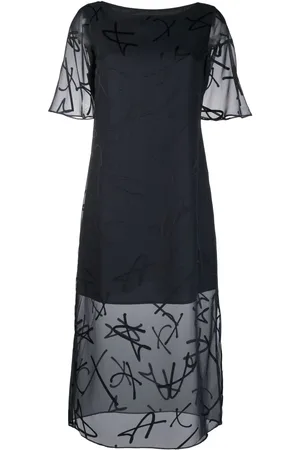 Armani Exchange Midikleid mit Overlay