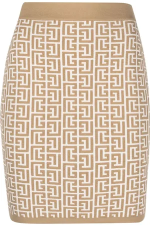 Balmain Minirock mit Monogramm