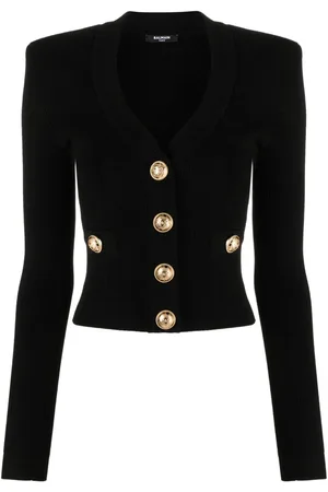 Balmain Cardigan in Pointelle-Strick