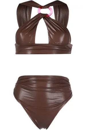 The Attico Bikini in Lederoptik