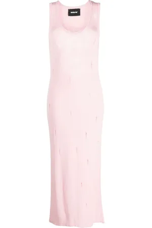 BARROW Strickkleid in Distressed-Optik