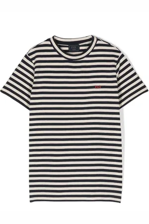 FAY T-Shirt mit Streifen-Print