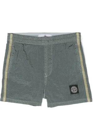 Stone Island Shorts mit Logo-Patch