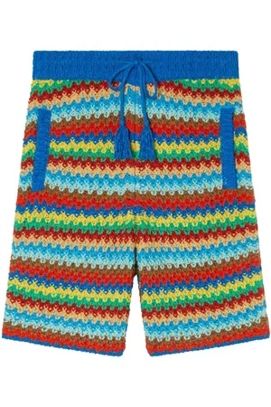 Alanui Gehäkelte Over the Rainbow Shorts
