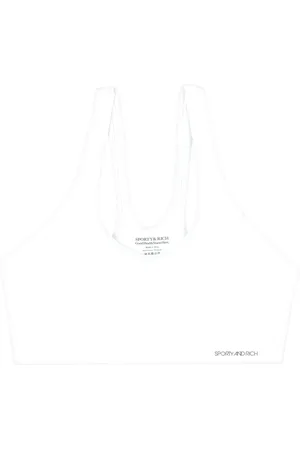 Sporty & Rich Sport-BH mit Logo-Print