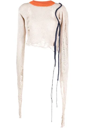 OTTOLINGER Cropped-Pullover im Distressed-Look