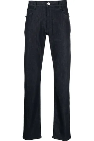 Giorgio Armani Dunkle Straight-Leg-Jeans