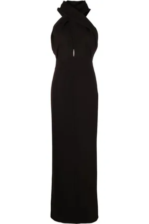 Saint Laurent Maxikleid mit Kapuze