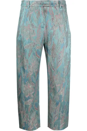ALBERTO BIANI Cropped-Hose aus Jacquard