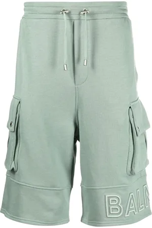 Balmain Bermudas mit Logo-Prägung