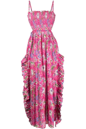 Caroline Constas Blumiges Maxikleid