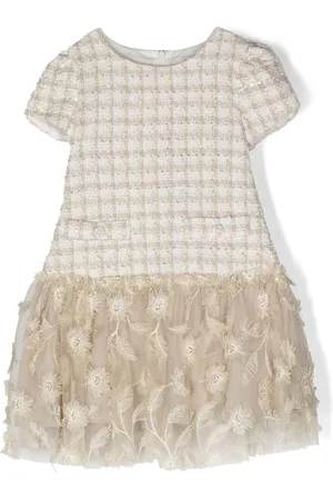 PATACHOU Besticktes Tweed-Kleid