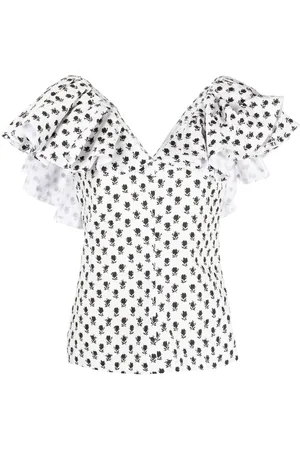 Serafini Top mit Blumen-Print