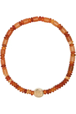 LUIS MORAIS Horus Eyes Perlenarmband mit 14kt Gelbgolddetail
