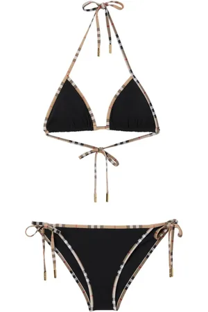 Burberry Triangel-Bikini mit Vintage-Check