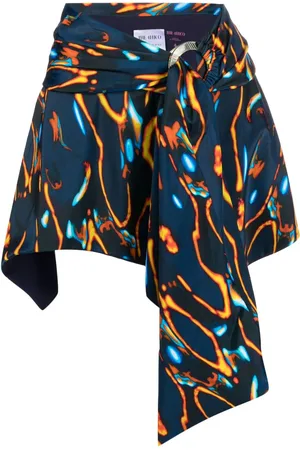 The Attico Kaftan mit grafischem Print