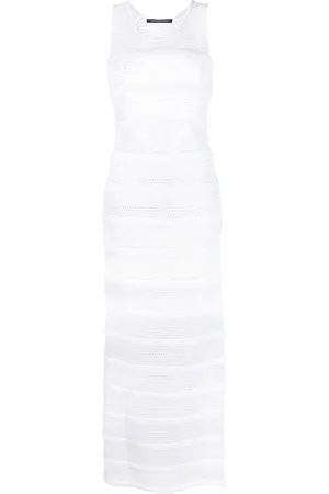 ANTONINO VALENTI Semi-transparentes Maxikleid