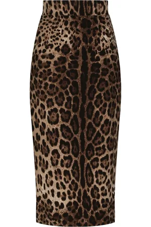 Dolce & Gabbana Midirock mit Leoparden-Print