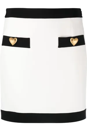 Moschino Gestrickter Rock mit Knopfdetail