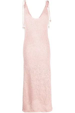AERON Gestricktes Almond Maxikleid