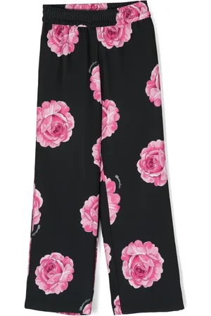 MONNALISA Gerade Hose mit Rosen-Print