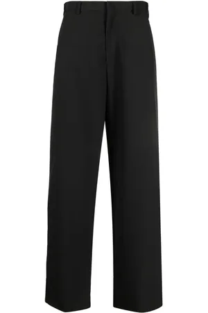 Prada Weite Hose mit Logo-Patch