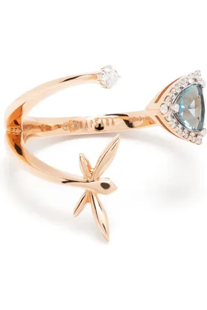 ANAPSARA 18kt Micro Trinity Rotgoldring mit Diamanten