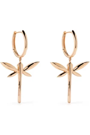 ANAPSARA Kleine 18kt Rotgoldohrringe mit Libelle