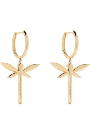 ANAPSARA Kleine 18kt Gelbgoldohrringe mit Libelle
