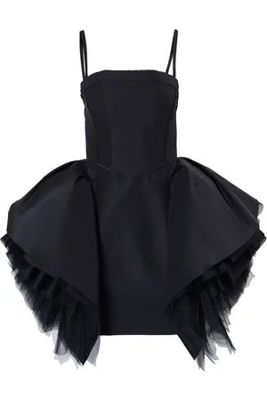 Carolina Herrera Seidenkleid mit Rüschen