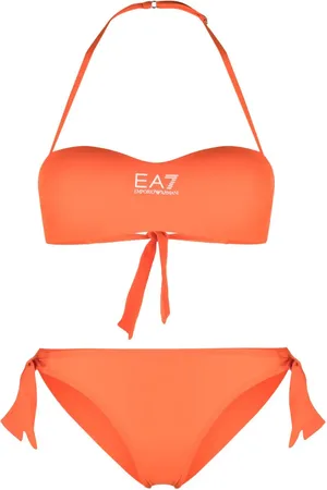 EA7 Bikini mit Logo-Print