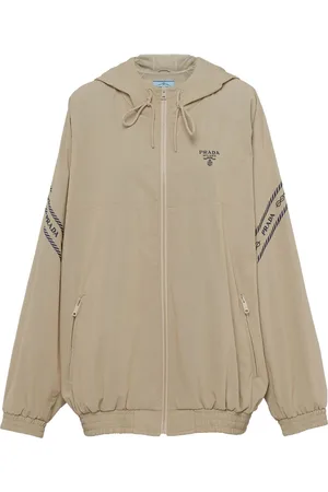 Prada Kapuzenjacke mit Logo-Stickerei