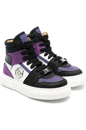 Philipp Plein High-Top-Sneakers mit Kontrasteinsatz