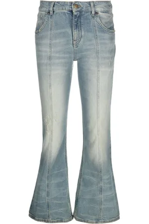 BLUMARINE Ausgestellte Cropped-Jeans