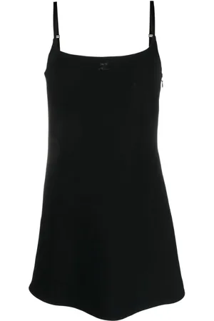 Courrèges Minikleid mit eckigem Ausschnitt
