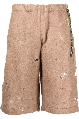 Vitelli Gestrickte Shorts im Distressed-Look