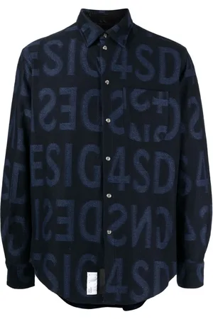 4SDESIGNS Hemd mit Logo-Print