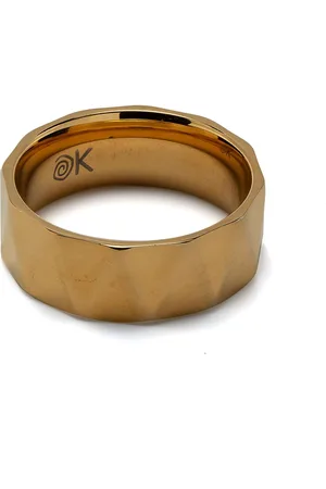 Nialaya Breiter Ring mit kantiger Form