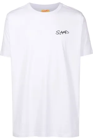 AMIR SLAMA T-Shirt mit Logo-Print
