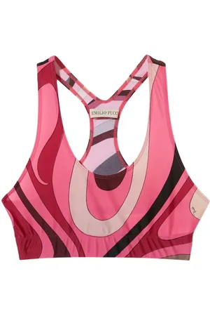 Puccini Sport-BH mit abstraktem Print