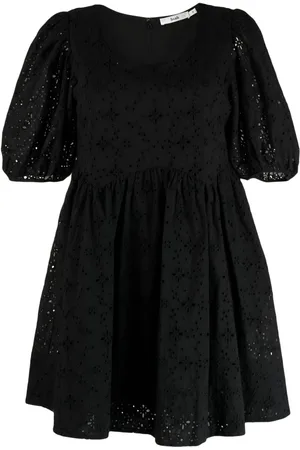 B+AB Spitzenkleid mit Puffärmeln