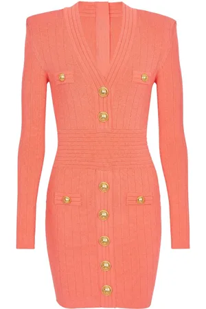 Balmain Minikleid mit V-Ausschnitt