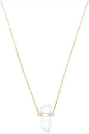JIA JIA 14kt Gelbgoldhalskette mit Quartz