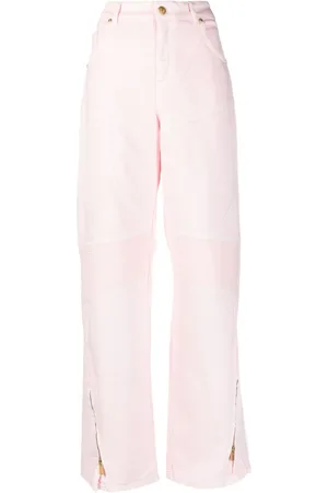 BLUMARINE Halbhohe Wide-Leg-Jeans