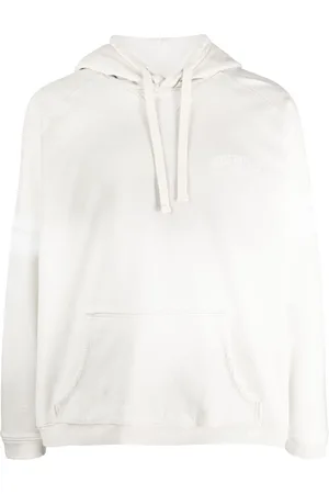 Guess Gestreifter Hoodie mit Slogan-Print