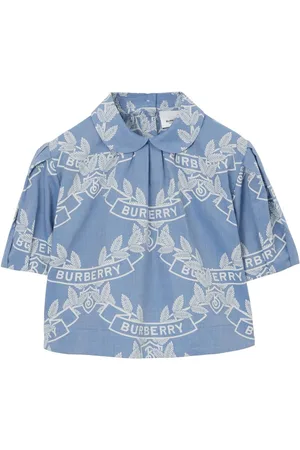 Burberry Chambray-Bluse mit Print