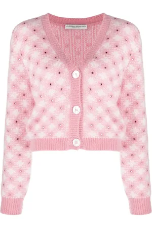 Alessandra Rich Cardigan mit Strass