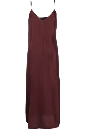 Rohe Camisole-Kleid mit Schlitz