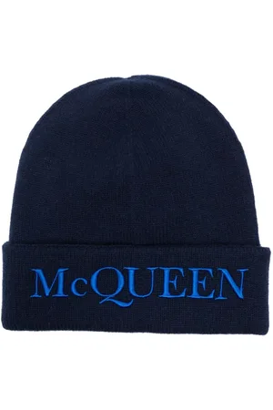 Alexander McQueen Kaschmirmütze mit Logo-Stickerei